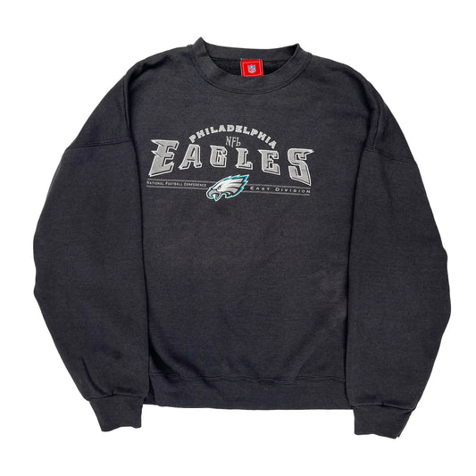 Philadelphia Eagles Nfl Football Sweatshirt - 2XL Black Cotton