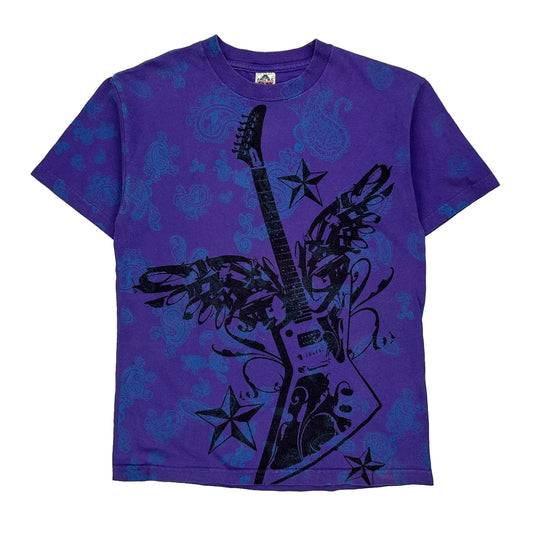 Unbranded Single Stitch T-Shirt - Large Black Cotton