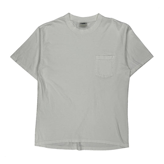 90S Blank Lee Sport T-Shirt - Medium White Cotton