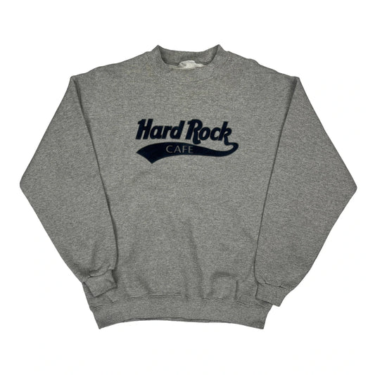 Hard Rock Cafe Sweatshirt - Medium Grey Cotton Blend