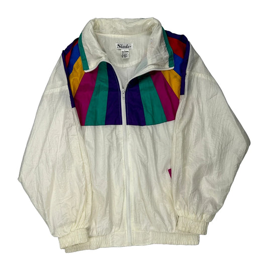 Slade Shell Jacket - Large Cream Nylon