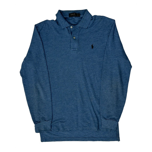 Polo By Ralph Lauren Polo Shirt - Medium Blue Cotton Blend