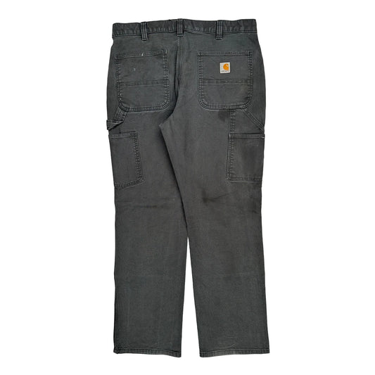 Carhartt Double Knee Carpenter Trousers - 36W 32L Grey Cotton