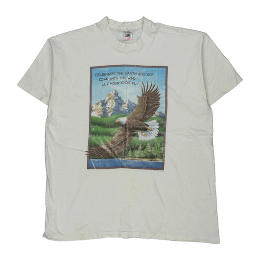 Fruit Of The Loom Single Stitch T-Shirt - 2XL White Cotton