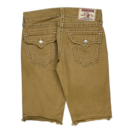 True Religion Denim Shorts - 34W 15L Brown Cotton
