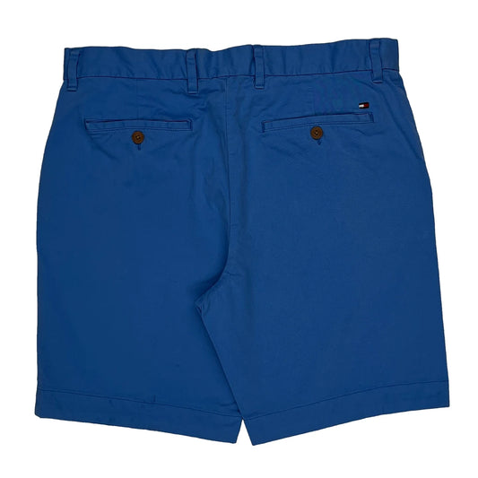 Tommy Hilfiger Chino Shorts - 33W 9L Blue Cotton