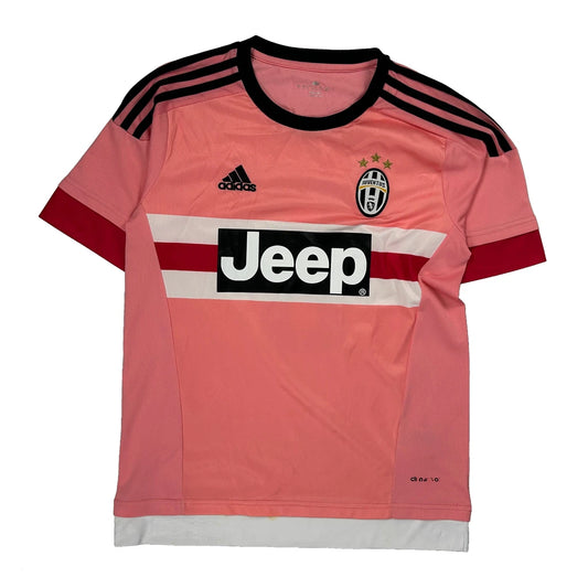 2015-16 Juventus Adidas Away Football Shirt - Small Pink Polyester