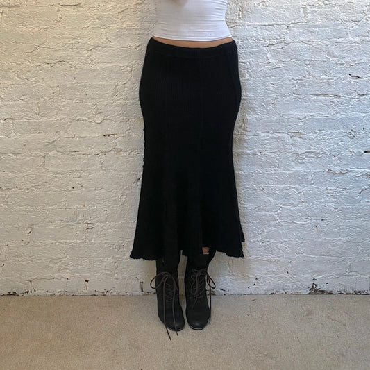 Vintage black Unbranded Maxi Skirt - womens 32" waist