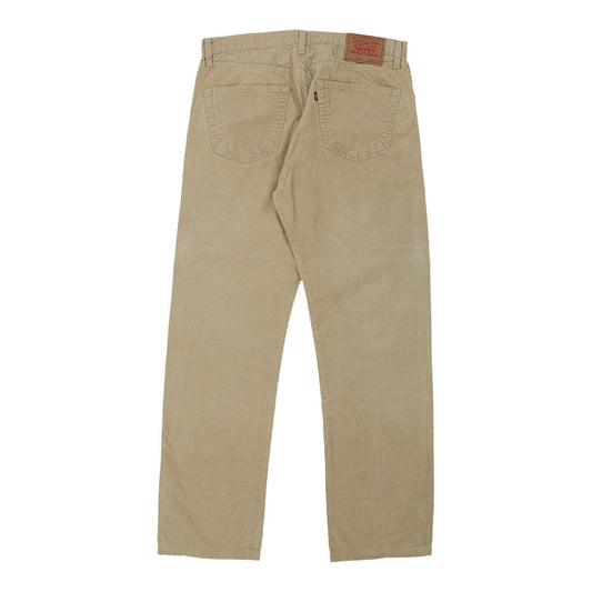 Vintage beige 551 Levis Cord Trousers - mens 35" waist