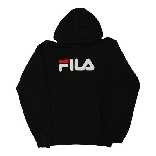 Vintage black Fila Hoodie - mens medium