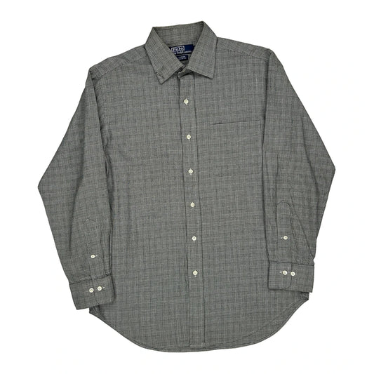 Polo By Ralph Lauren Checked Shirt - Medium Grey Cotton