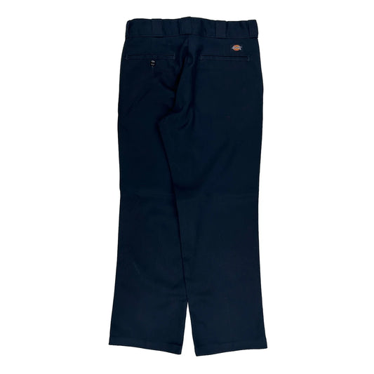 Dickies Trousers - 32W 31L Navy Cotton Blend