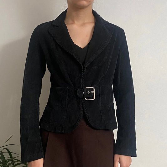Vintage black D. Belfort Cord Jacket - womens small