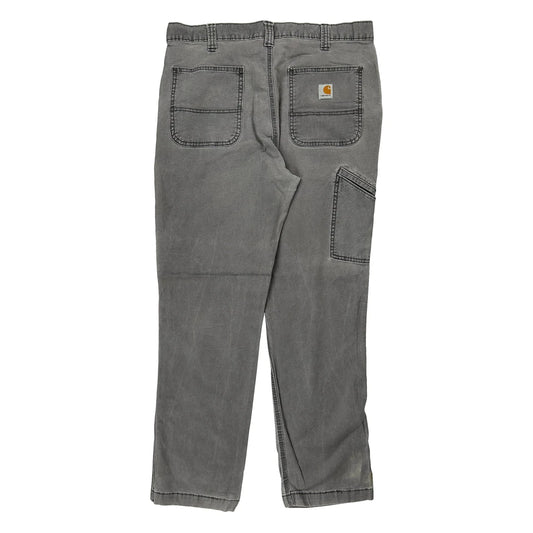Carhartt Carpenter Trousers - 35W 32L Grey Cotton