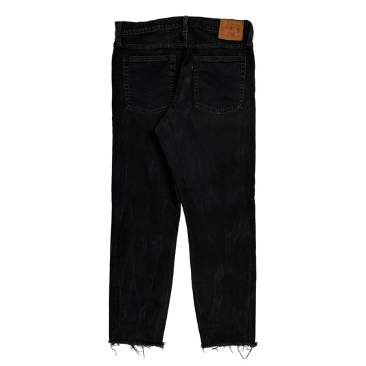 501 Levis Jeans - 30W 28L Black Denim