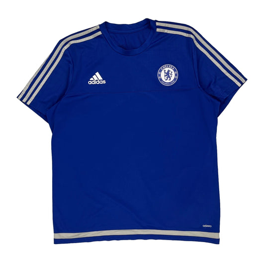 Chelsea Fc Adidas Graphic Football Shirt - XL Blue Polyester