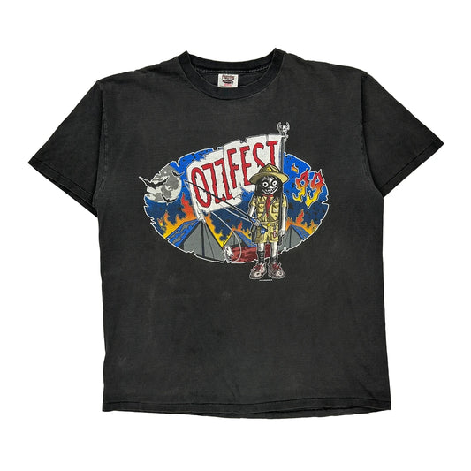 Ozzfest 1999 Ozzy Osbourne Black Sabbath Oneita Single Stitch T-Shirt - XL Black Cotton