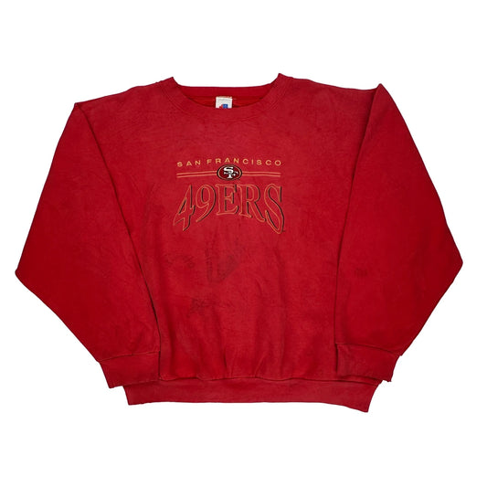 San Francisco 49Ers Bulletin Nfl Sweatshirt - XL Red Cotton