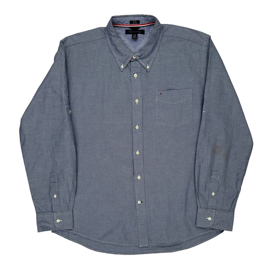 Tommy Hilfiger Slim Fit Shirt - XL Blue Cotton