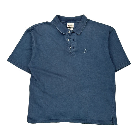 Disney Polo Shirt - Large Blue Cotton