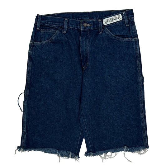 Dickies Denim Shorts - 32W 12L Blue Cotton