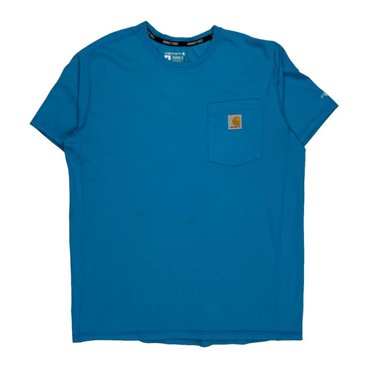 Carhartt Force Carhartt T-Shirt - Medium Blue Cotton