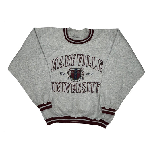 Maryville University Gear College Sweatshirt - Medium Grey Cotton