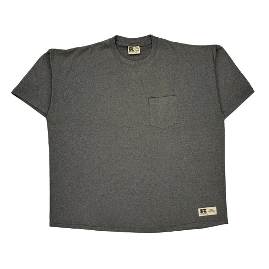 Russell Athletic T-Shirt - 2XL Grey Cotton