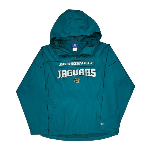 Jacksonville Jaguars Reebok Football Windbreaker - Medium Green Polyester