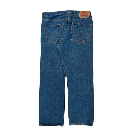 501 Levis Jeans - 36W 30L Blue Cotton