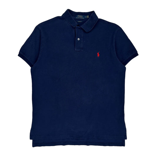 Polo By Ralph Lauren Polo Shirt - Large Navy Cotton