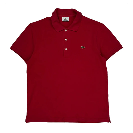 Vintage Lacoste Polo Shirt - Large Red Cotton
