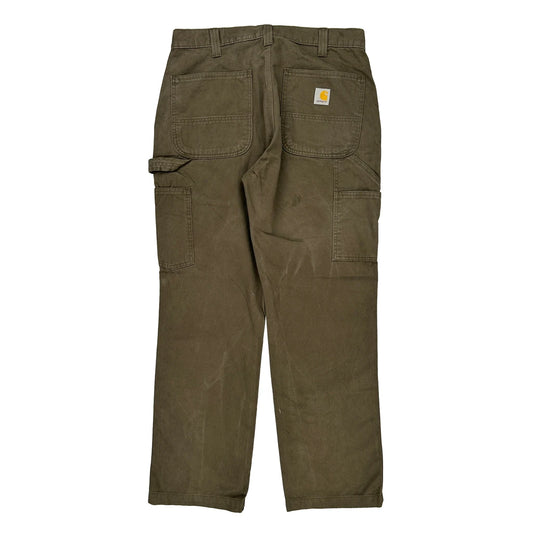 Carhartt Carpenter Trousers - 34W 30L Brown Cotton