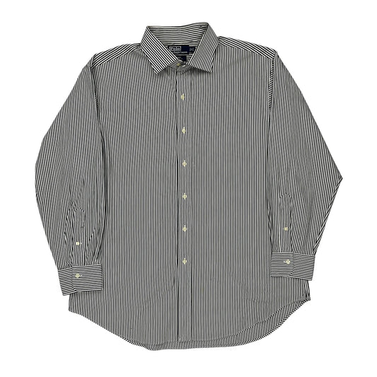 Regent Ralph Lauren Striped Shirt - XL Black & White Cotton