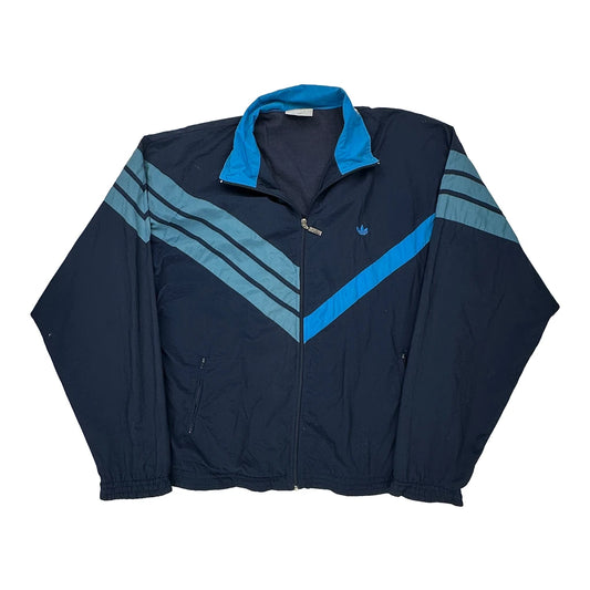 Adidas Track Jacket - Large Navy Polyester