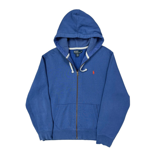 Polo By Ralph Lauren Full Zip Hoodie - XL Blue Cotton