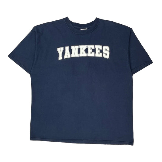 Vintage Yankees Adidas Mlb T-Shirt - XL Navy Cotton