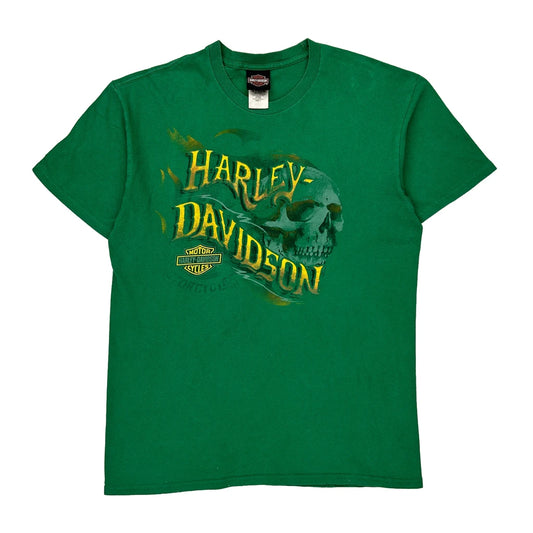 Waco, Texas Harley Davidson Graphic T-Shirt - Large Green Cotton