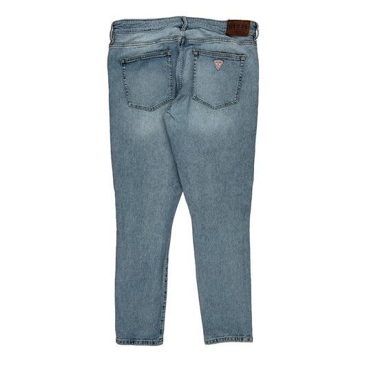 Guess Skinny Jeans - 36W 31L Light Wash Cotton