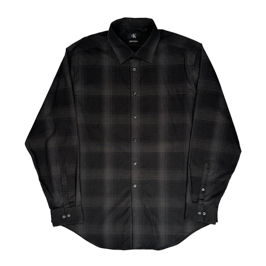 Calvin Klein Slim Fit Shirt - XL Black Cotton