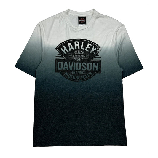 Vintage Western Reserve Harley Davidson T-Shirt - Medium Grey Cotton