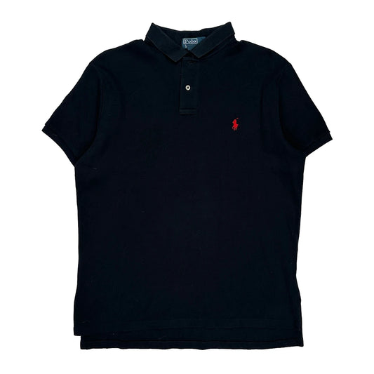 Polo By Ralph Lauren Polo Shirt - Large Black Cotton