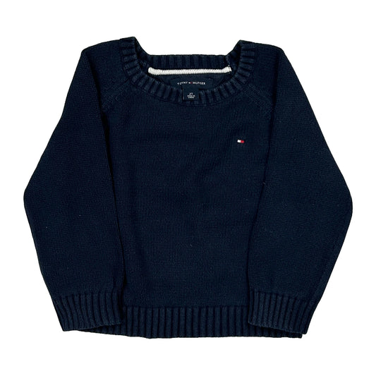 Vintage Age 2 Tommy Hilfiger Jumper - 2XS Navy Cotton