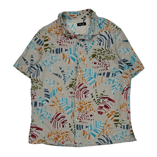 Tasso Elba Hawaiian Shirt - XL Multicoloured Silk Blend