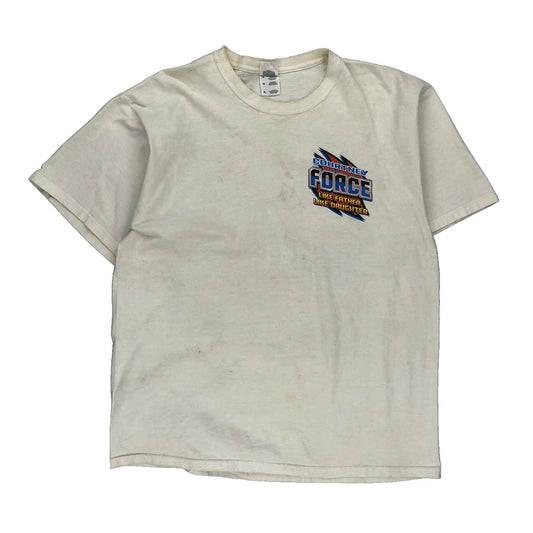 John And Courtney Force Fruit Of The Loom Graphic T-Shirt - XL White Cotton