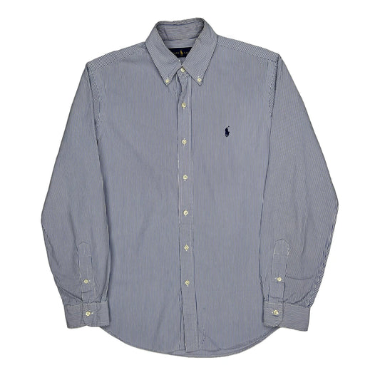 Ralph Lauren Striped Shirt - Medium Blue Cotton