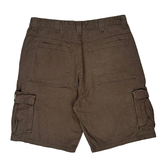 Wrangler Cargo Shorts - 35W 10L Brown Cotton