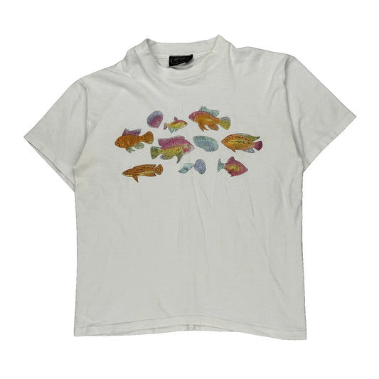 Champion Graphic T-Shirt - Large Multicoloured Cotton