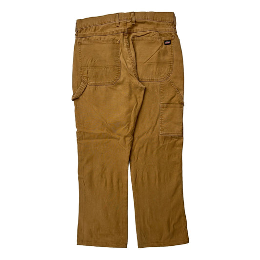 Dickies Carpenter Trousers - 32W 30L Brown Cotton
