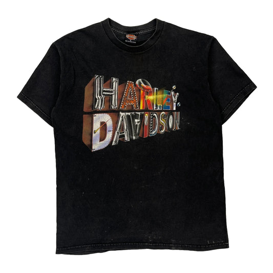 Tucson Arizona Harley Davidson Graphic T-Shirt - Medium Black Cotton